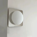 Axyaa Stainless Steel Square Wall Lamp for Bedroom & Studio