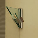 Axyaa Clear Glass Wall Lamp: Stylish E14 Bulb for Office, Hotel, Bedroom