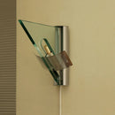 Axyaa Clear Glass Wall Lamp E14 Bulb, Modern Lighting Fixtures for Office, Hotel, Bedroom