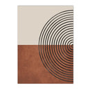 Axyaa Geometric Abstract Canvas Art Poster Mid Century Bohemia Wall Decor