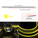 Axyaa LED Acrylic Strip: Cuttable, Flexible Decorative Car Interior Lamp