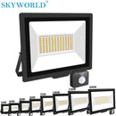 Axyaa Induction LED Flood Light with Adjustable PIR Sensor - Outdoor Floodlight