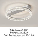 Axyaa LED Ring Chandelier Remote Control Ceiling Lamp for Home Décor