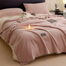 Axyaa Plush Flannel Queen Size Blanket for Sofa Bed All-Season Warmth