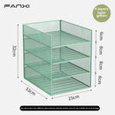 Axyaa Desktop Metal File Rack & Book Stand for Office Organization
