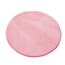 Axyaa Round Coral Velvet Carpet: Soft Living Room Rug for Kids Play & Coffee Table