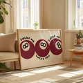 Axyaa Red No.8 Ball Canvas Print Wall Art for Modern Home Decor