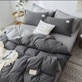 Axyaa Solid Color Bedding Set: Soft Twin Full Queen Size Bed Linens