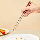 Axyaa Stainless Steel Non Slip Chopsticks - Portable & Cute Sushi Stick