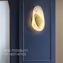 Axyaa Glass Wall Lamp LED Sconce, Modern Minimalist Bedroom Lighting