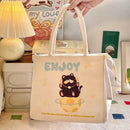 Axyaa Kawaii Thermal Lunch Bag: Cute Portable Bento Pouch for Women, Girls & Kids