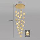 Axyaa Staircase Chandeliers for Living Room LED Pendant Light Lamps