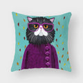 Axyaa Cat Print Pillowcase 45*45cm