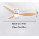 Axyaa Large Retro Ceiling Fan for Living Room - Simple Design Electric Ceiling Lamp