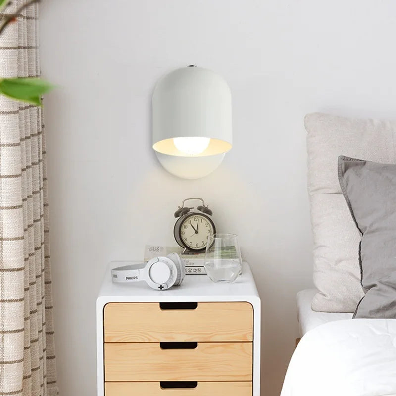 Nordic Minimalist Wall Sconce Macaron Aisle Light for Bedside and Cloakroom