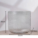 Axyaa Modern Glass Vase Hydroponic Flower Pot for Home Decor