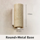 Axyaa Wabi Sabi Limestone Wall Light Sconce LED Lighting for Bedroom Living Room