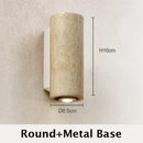 Axyaa Wabi Sabi Limestone Wall Light Sconce LED Lighting for Bedroom Living Room