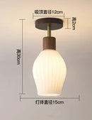 Axyaa LED Glass Ceiling Light Chandelier for Home Living Room Bedroom