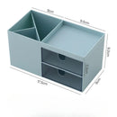 Axyaa Desktop Organizer Pen Holder Storage Box with Transparent Drawer