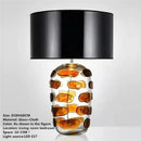 Axyaa Nordic Glaze Table Lamp: Modern Art LED Desk Light for Living Room