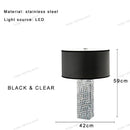 Axyaa Luxury Gold Black Red Table Light for Living Room Office Hotel
