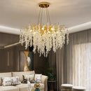 Axyaa Modern Luxury Crystal Chandelier Pendant Light for Home Decor