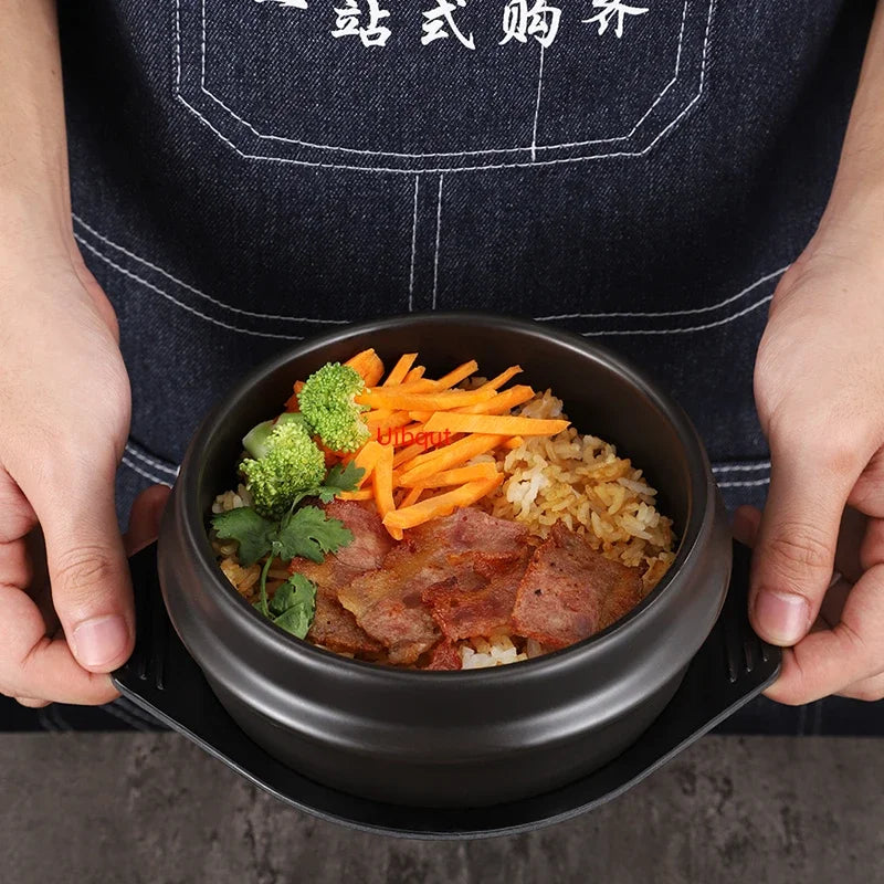 Axya High Temp Korean Stone Pot for Cooking Soup and Rice