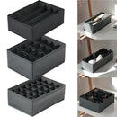 Axyaa Clothing Organizer Box for Underwear Socks Bras Pants Scarves Ties Jeans & more