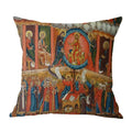 Axyaa Christ Pantocrator Icon Cushion Cover - Catholic Orthodox Decor for Sofa