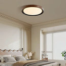 Axyaa Wood Grain Walnut LED Ceiling Light for Indoor Spaces - Modern Decorative Lamp