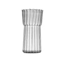 Axyaa Glass Cups, Vertical Pattern, Single-layer, American Style for Milk, Juice, Coffee.