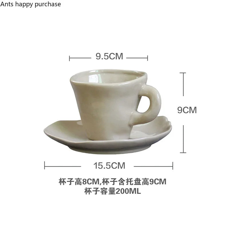 Axya Handmade Ceramic Coffee Cup 200ml - Set of 2