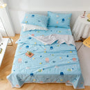 Axyaa Cotton Summer Quilt 4-Piece Set, Single Size, Thin and Washable
