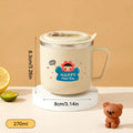 Axyaa Capybara Double Wall Insulated Kid Water Cup with Straw 270ml