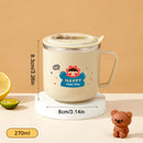 Axyaa Capybara Double Wall Insulated Kid Water Cup with Straw 270ml