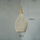 Axyaa Rattan Pendant Lights: Vintage Kitchen Dining Room Luminaries