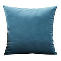 Axyaa Blue Velvet Cushion Cover 45x45cm - Nordic Decor for Living Room Sofa