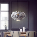 Axyaa Nordic Feather Pendant Light: Modern LED Lamp for Living Room, Bedroom, Dining, Children's Room