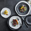 Axyaa Matte Ceramic Steak Plate Pasta Sushi Salad Molecular Cuisine Tableware