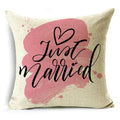 Axyaa Pink Heart Pattern Cushion Cover - 40cm/45cm & 50cm Sizes