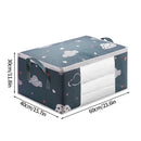 Axyaa White Wardrobe Quilt Blanket Organizer Waterproof Bag Zipper Storage