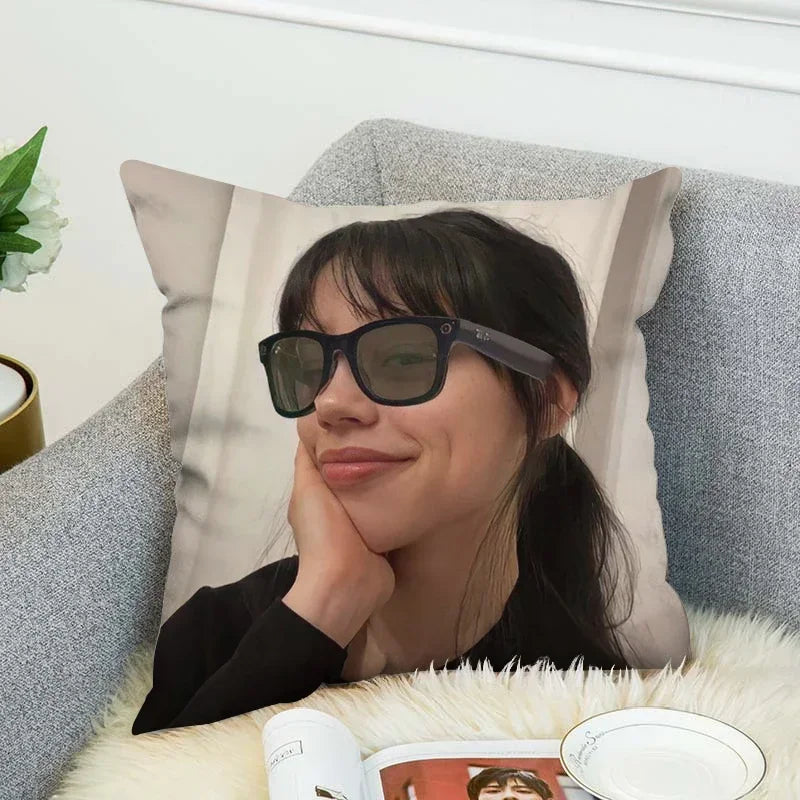 Jenna Ortega Body Pillow Cover 40x40 - Axyaa Decorative Cushion Case