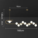 Axyaa Modern LED Pendant Chandeliers for Living and Dining Rooms