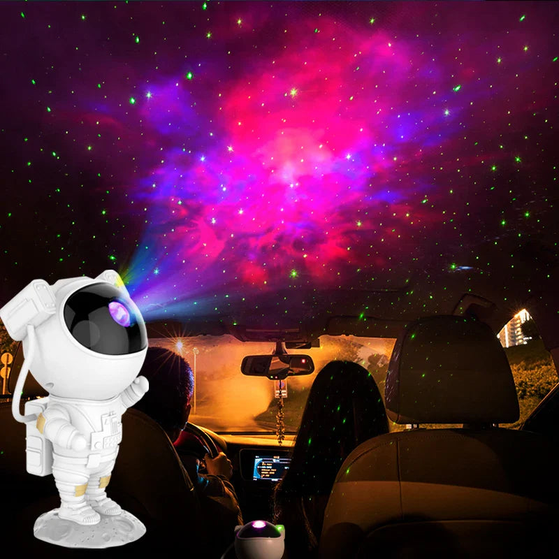 Axyaa Astronaut Space Galaxy Star Projector Table Lamp for Kids Bedroom