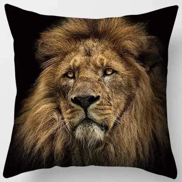 Axyaa African Lion Digital Print Pillowcase Decorative Cover