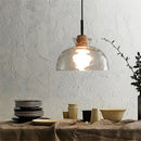 Axyaa Retro Glass Pendant Light for Dining Table Bar Counter Bedroom décor