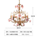 Axyaa Vintage Rose Flower Pendant Lamp for Dining Room and Bedroom