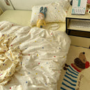 Axyaa Soft Skin-friendly Bedding Set with Duvet Cover, Bedsheet, Pillowcases