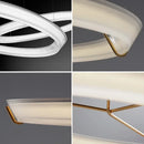 Axyaa Nordic Acrylic Chandelier LED Ceiling Light for Living Room Kitchen Restaurant
